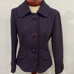 Ambition women Blazer Jacket size small purple